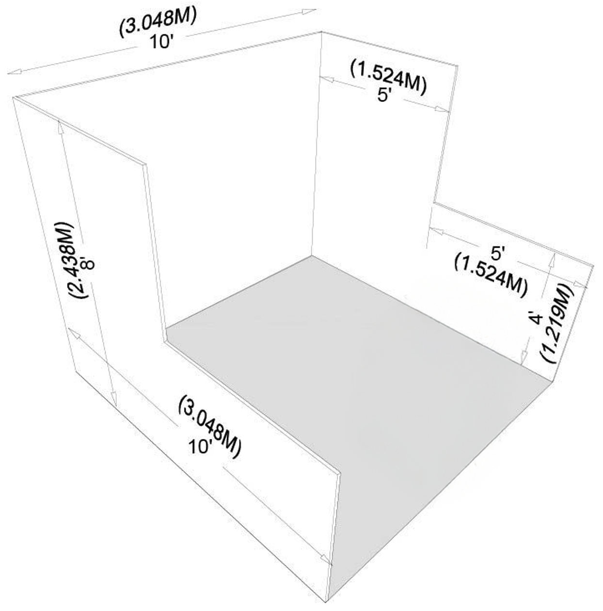 Linear/Corner Booth Example