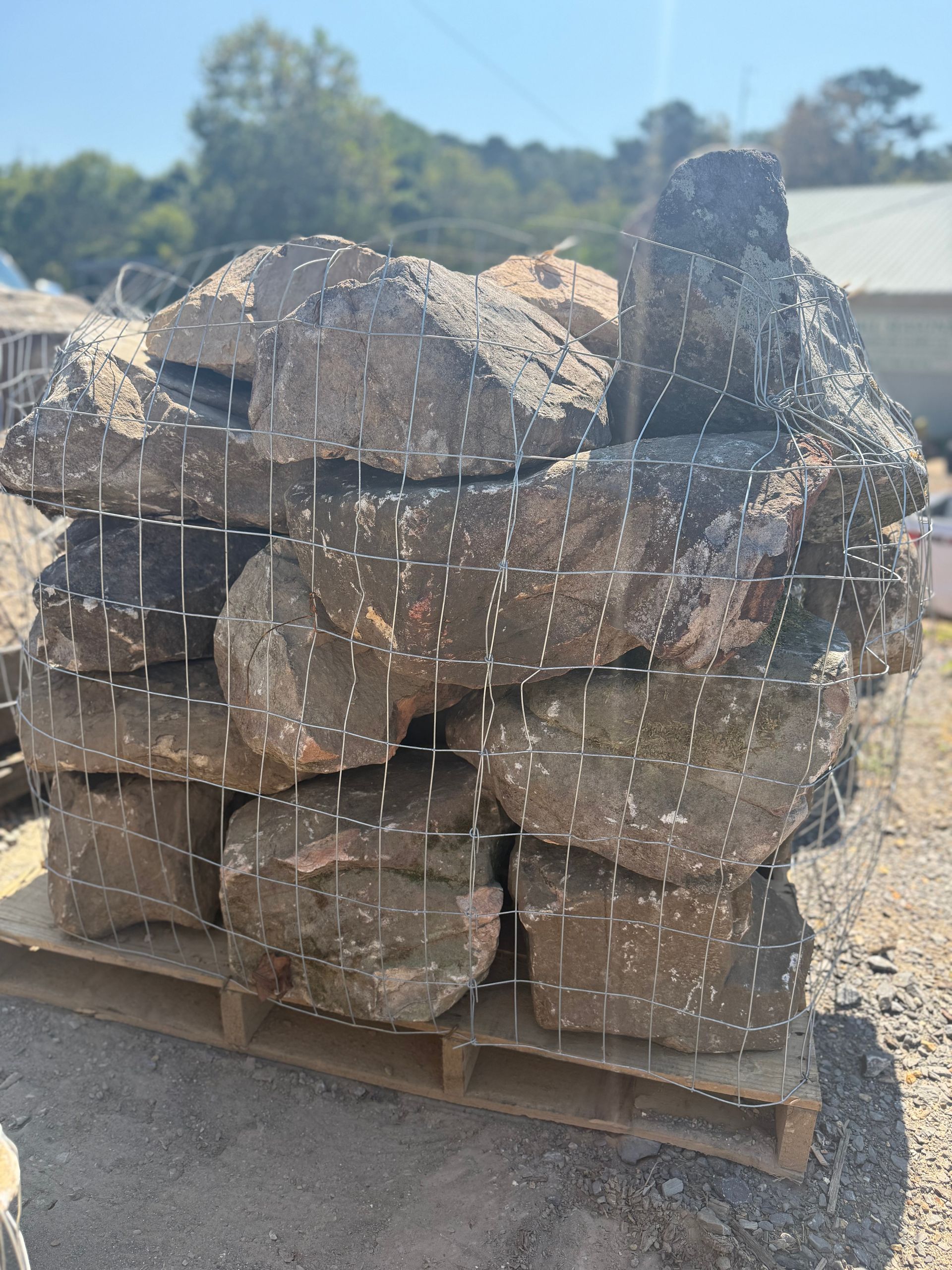 A pile of rocks sitting on top of each other on a table.