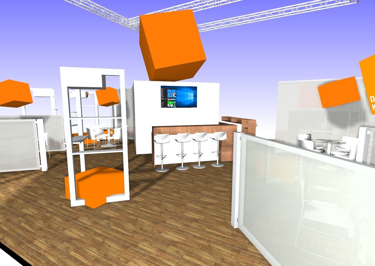 Modell Messestand