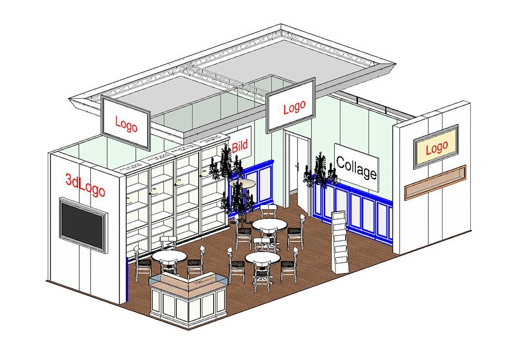 Modell Messestand