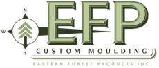 A logo for eep custom moulding eastern forest products inc.