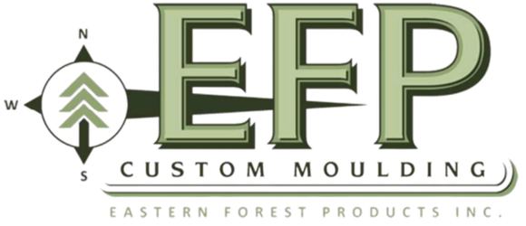 A logo for eep custom moulding eastern forest products inc.