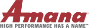 The logo for amana high performance has a name