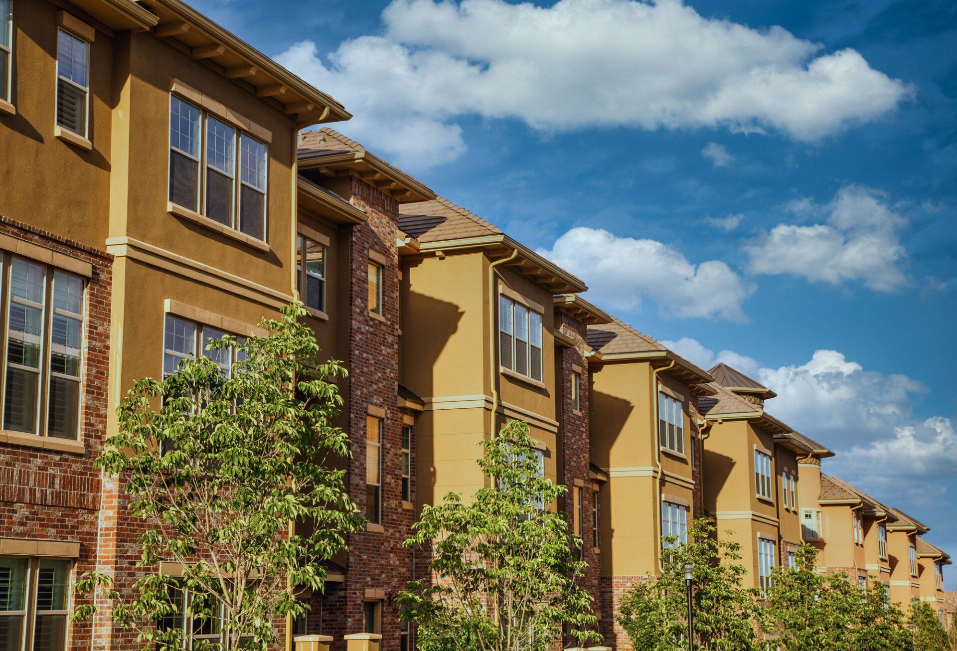 Photo of an apartment complex