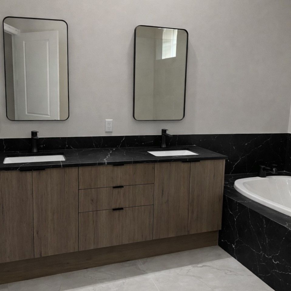 Custom bathroom cabinets