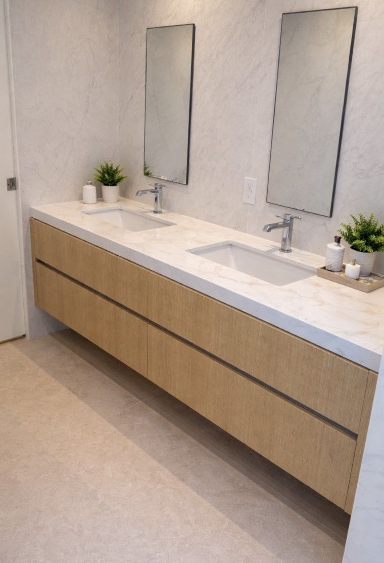 Floating Bathroom Vanity Cabinets