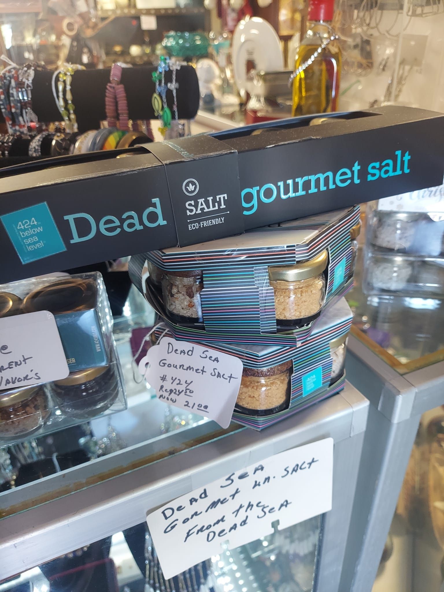 a shelf full of antiques