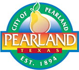 The logo for the city of pearlland in texas
