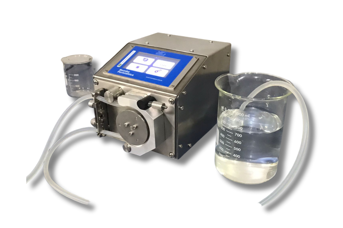 Bomba Peristáltica TouchScreen da MS Tecnopon Açores: Solução eficiente para bombeamento e dosagem. Interface intuitiva e alta precisão para aplicações laboratoriais.
