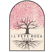 Logo beige e rosa per il B&B Il Pepe Rosa