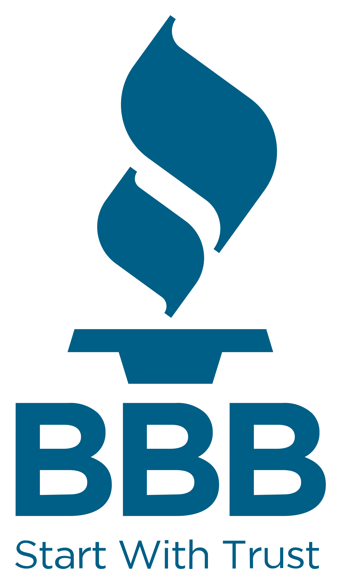 BBB logo with blue torch and