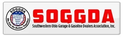 Logo of SOGGDA, Southwestern Ohio iation, Inc. Red text on a white rectangle with a circular logo.
