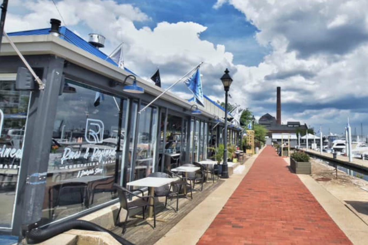 Raw and Refined Canton waterfront location
