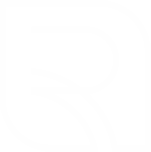 Raw and Refined 'R' logo in white