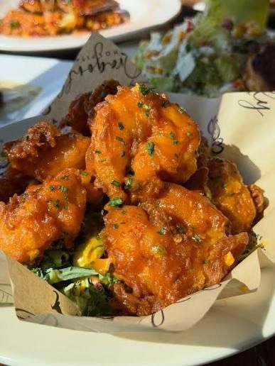 Raw and Refined north crispy tempura shrimp with bang bang sauce