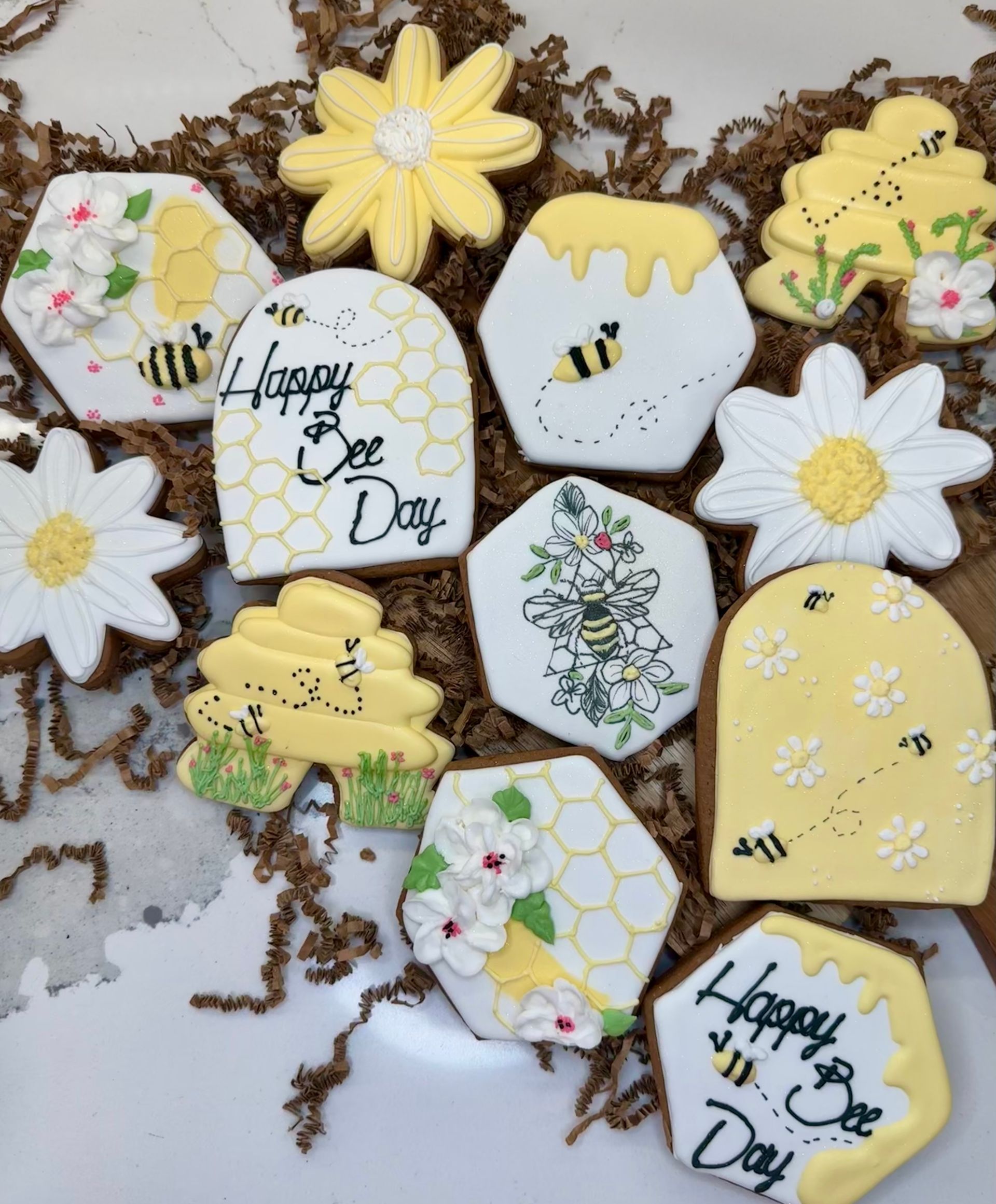 Happy Bee Day Cookies