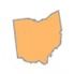 Ohio state outline in orange.