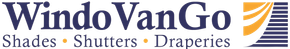 Logo for WindoVanGo featuring dark blue text reading 