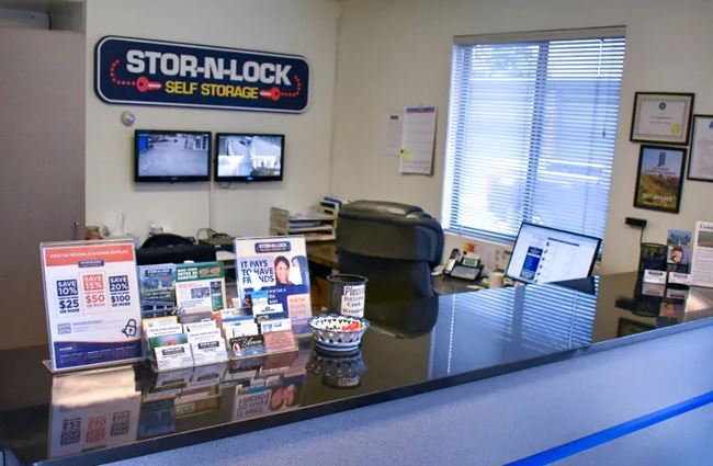Inside the office at STOR-N-LOCK Self Storage in Boise, Idaho
