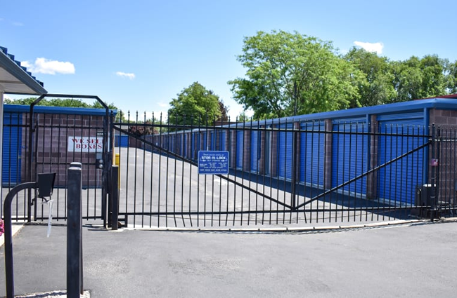 The front gate at STOR-N-LOCK Self Storage in Boise, Idaho