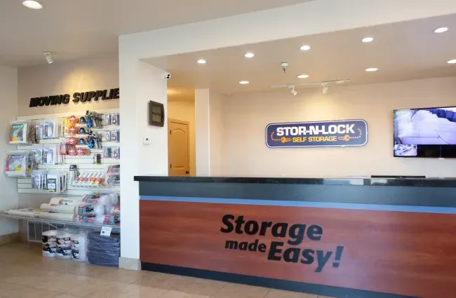 Inside the office at STOR-N-LOCK Self Storage in Hurricane, Utah