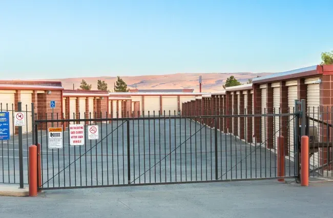The front gate at STOR-N-LOCK Self Storage in Hurricane, Utah