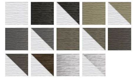 Il existe de nombreuses nuances différentes de gris et de blanc.