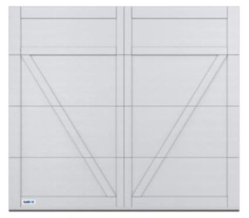 Un tableau blanc avec des triangles et des lignes dessus