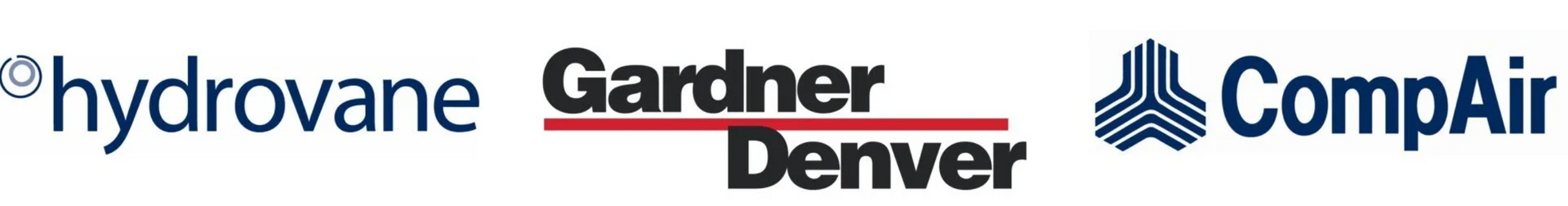 A logo for a company called hydrovane gardner denver