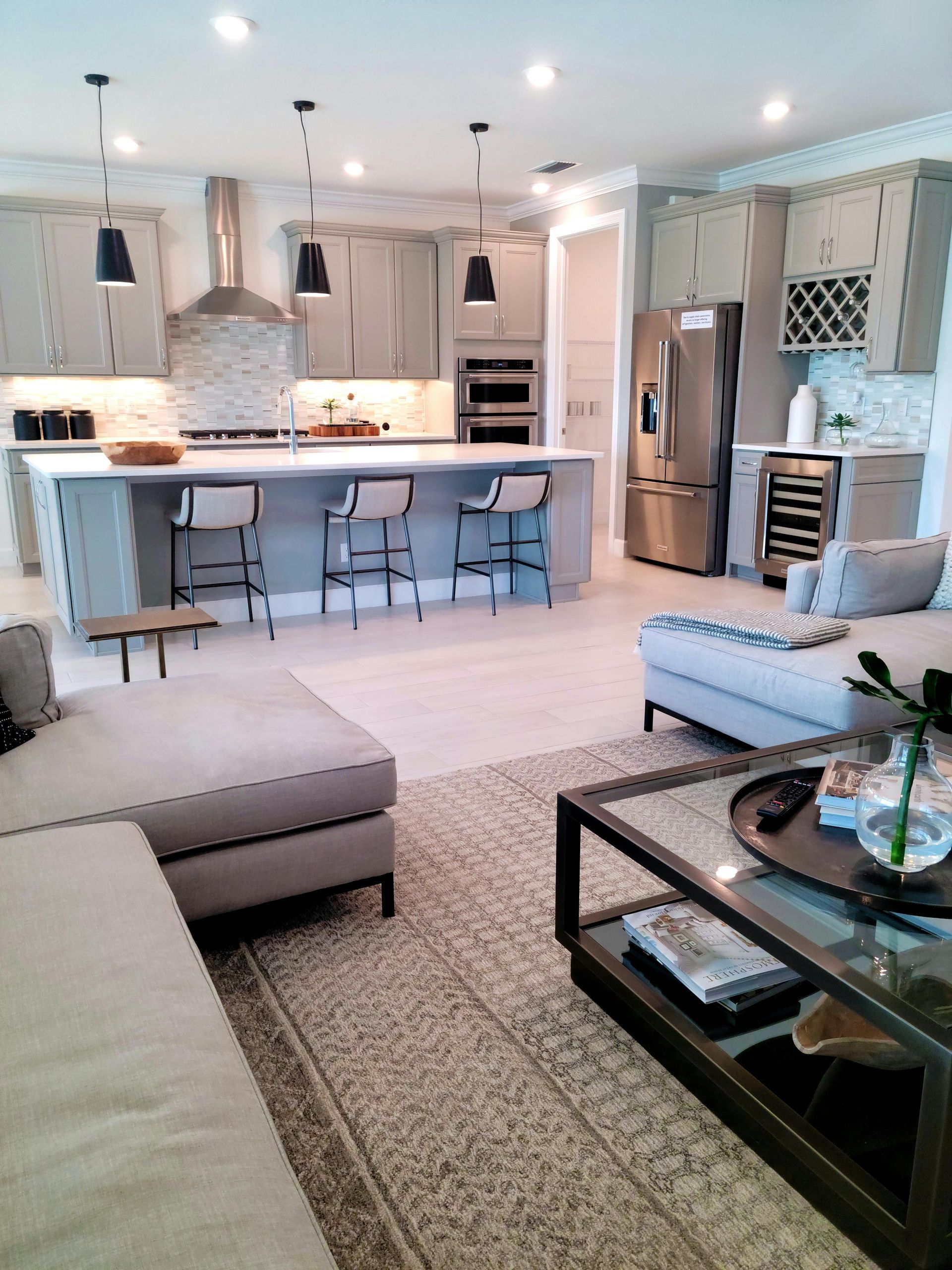 Professionally painted kitchen creating a bright, updated space