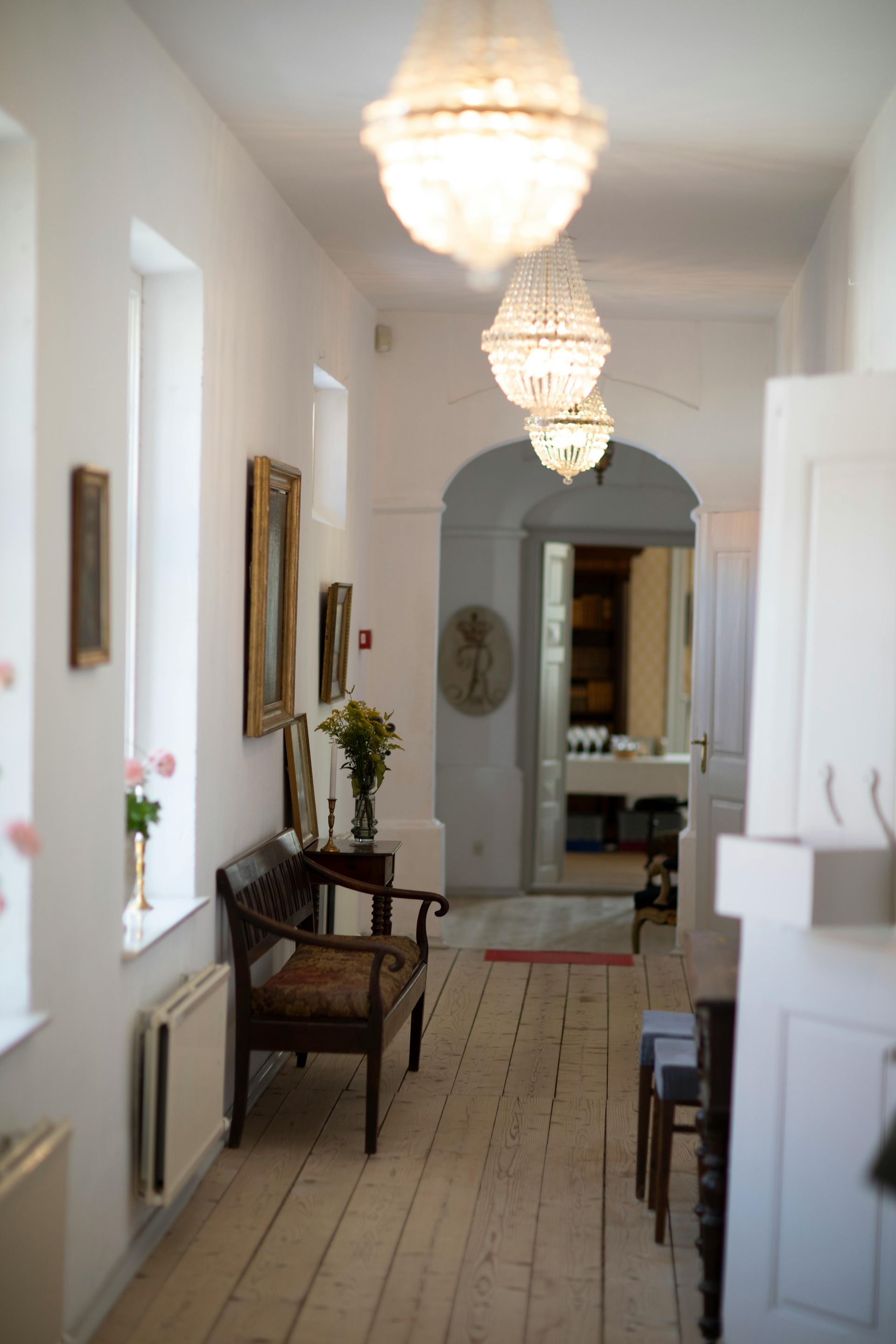 Elegant dining room with professionally painted walls and ceiling