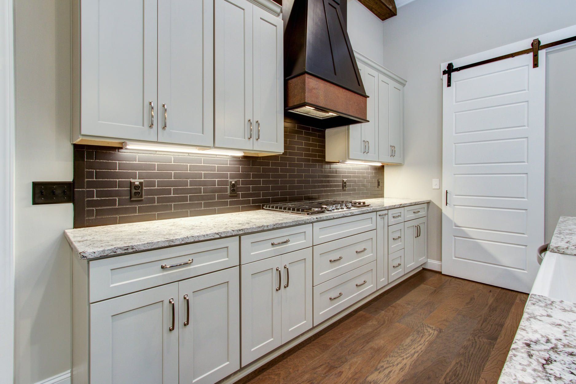 Custom white cabinetry