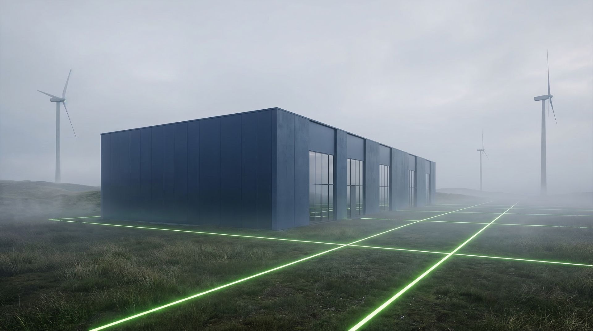 Data center and wind mills
