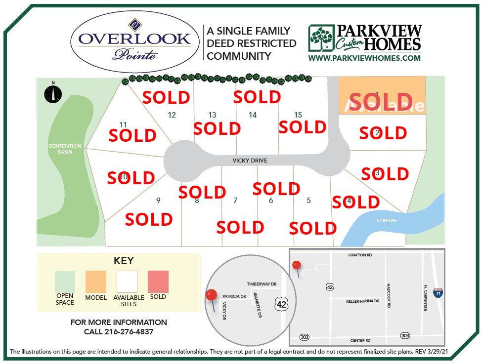 tuscan village community map | Parkview Homes | Strongsville, OH 44149