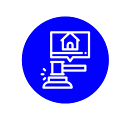 Icon of a house and a gavel.