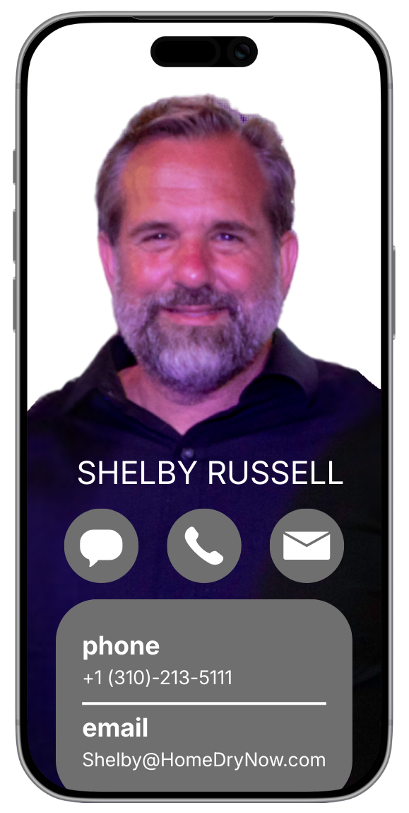 HomeDry founder Shelby Russell South Bay restoration Expert
