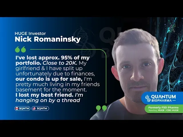 A man is talking on a video call with a quote from nick romaninsky