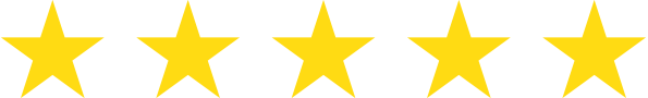 Five yellow stars on a white background