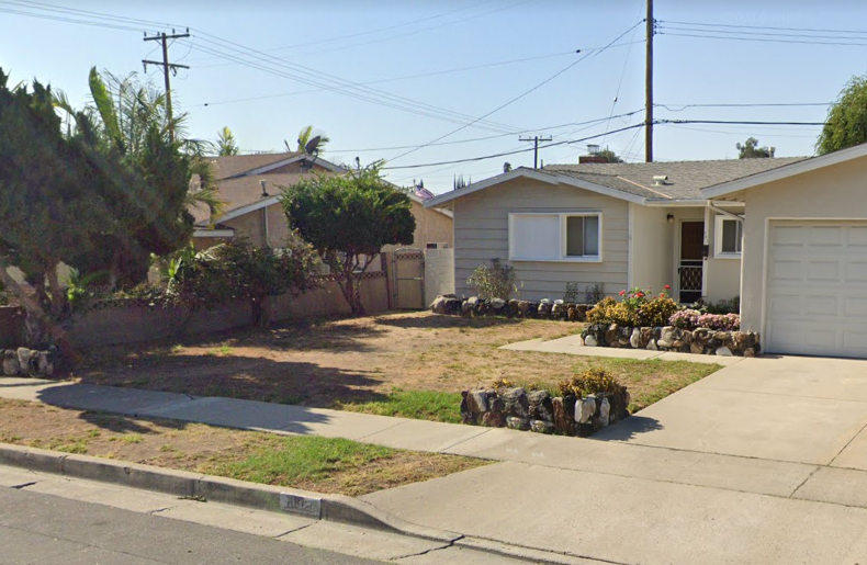 dead grass front yard