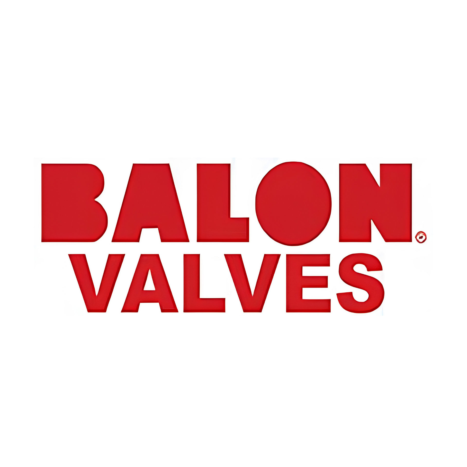 Red BALON VALVES logo on a white background