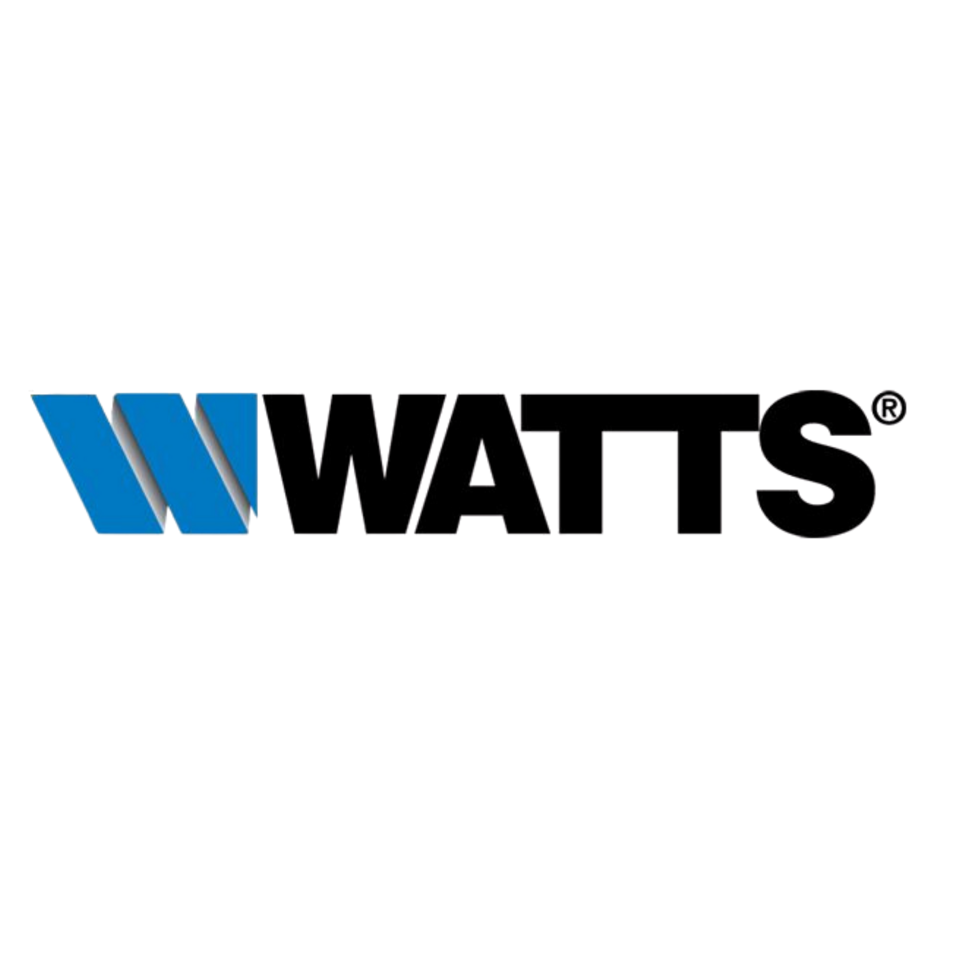 Watts logo in blue and black text