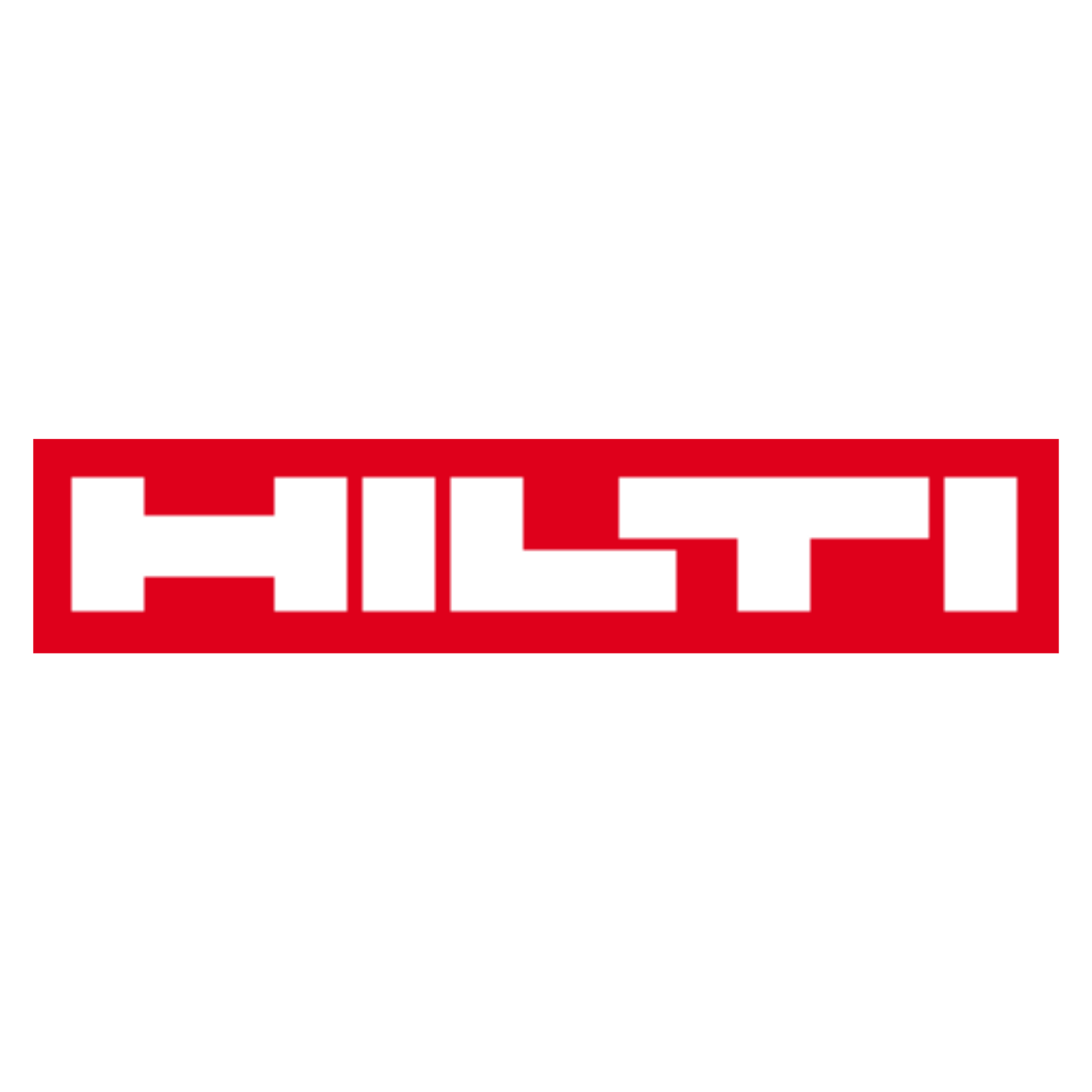 Hilti logo in red on a white background