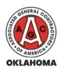 The logo for the associated general contractors of america in oklahoma.