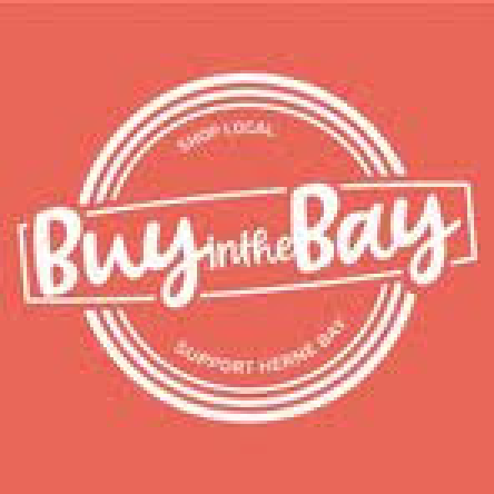 A coral-colored logo featuring the white text 