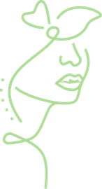 A-minimalist-single-line-drawing-of-a-person's-face-in-profile,-rendered-in-light-green-against-a-white-background