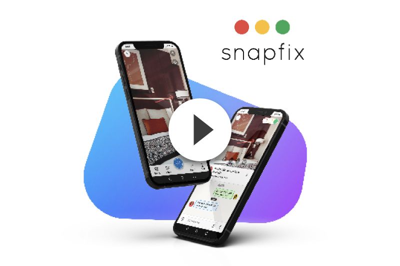 Two phones are sitting next to each other on a blue and purple background.