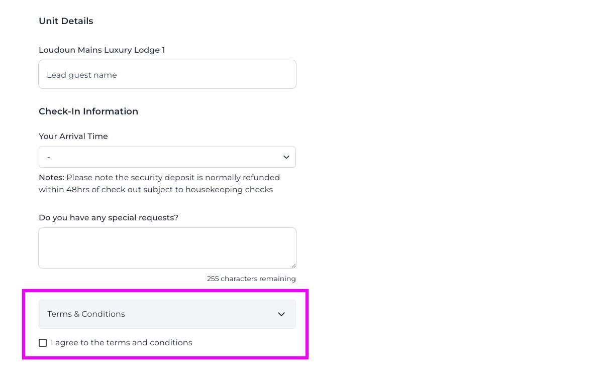 A screenshot of a website with a purple arrow pointing to a button.