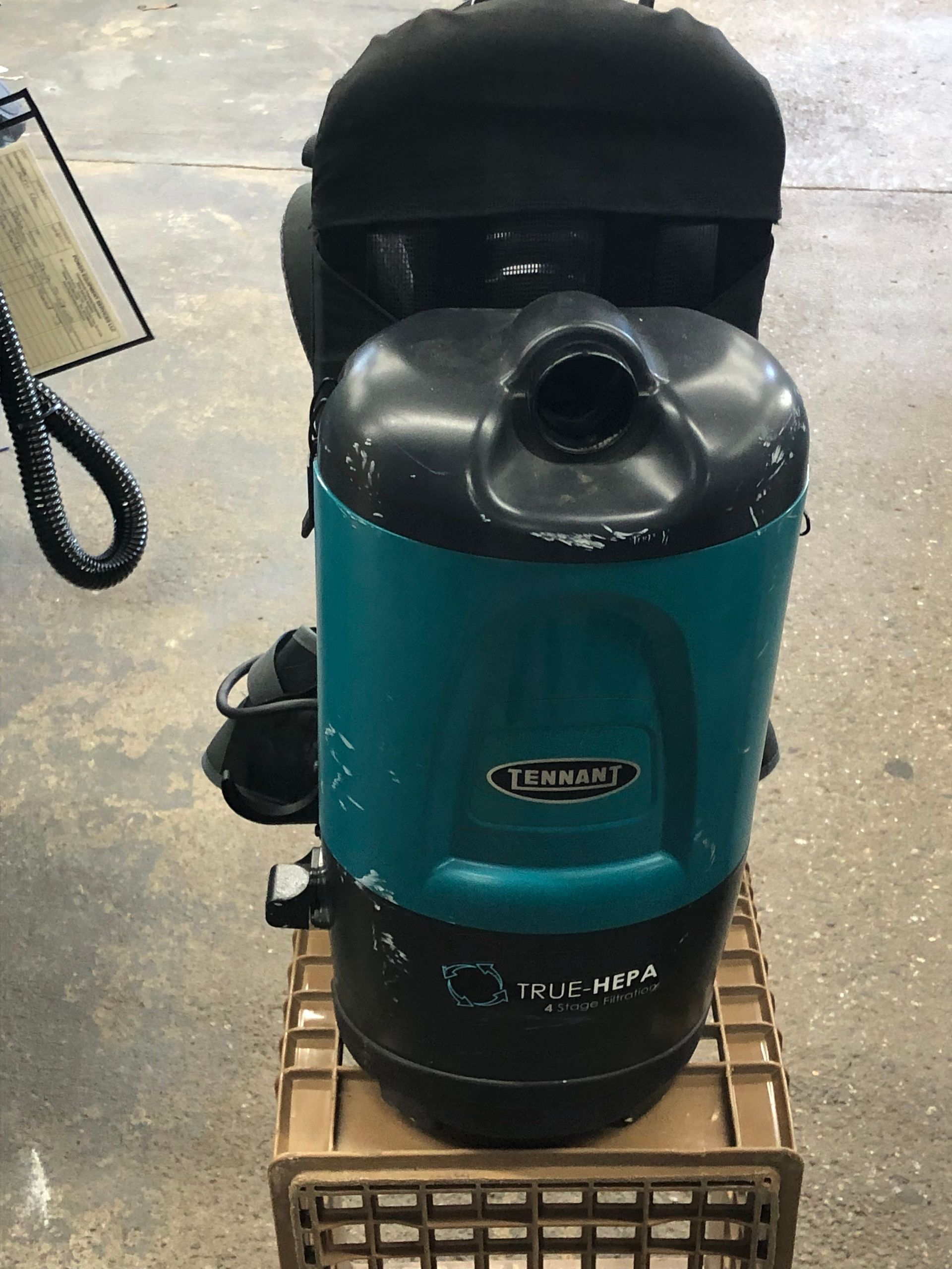 tennant back pack vac