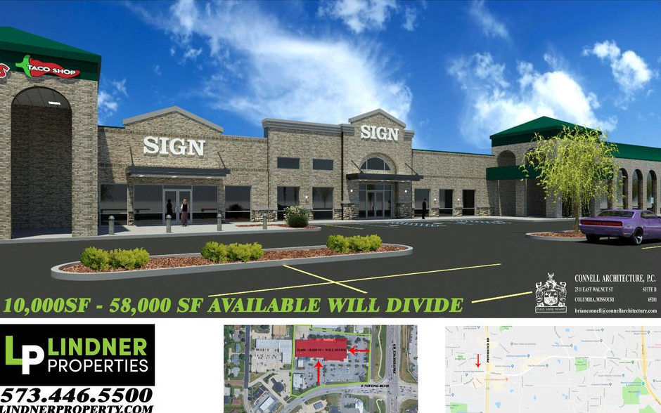 Lindner Properties in Columbia, MO Renovation Rendering Illustration