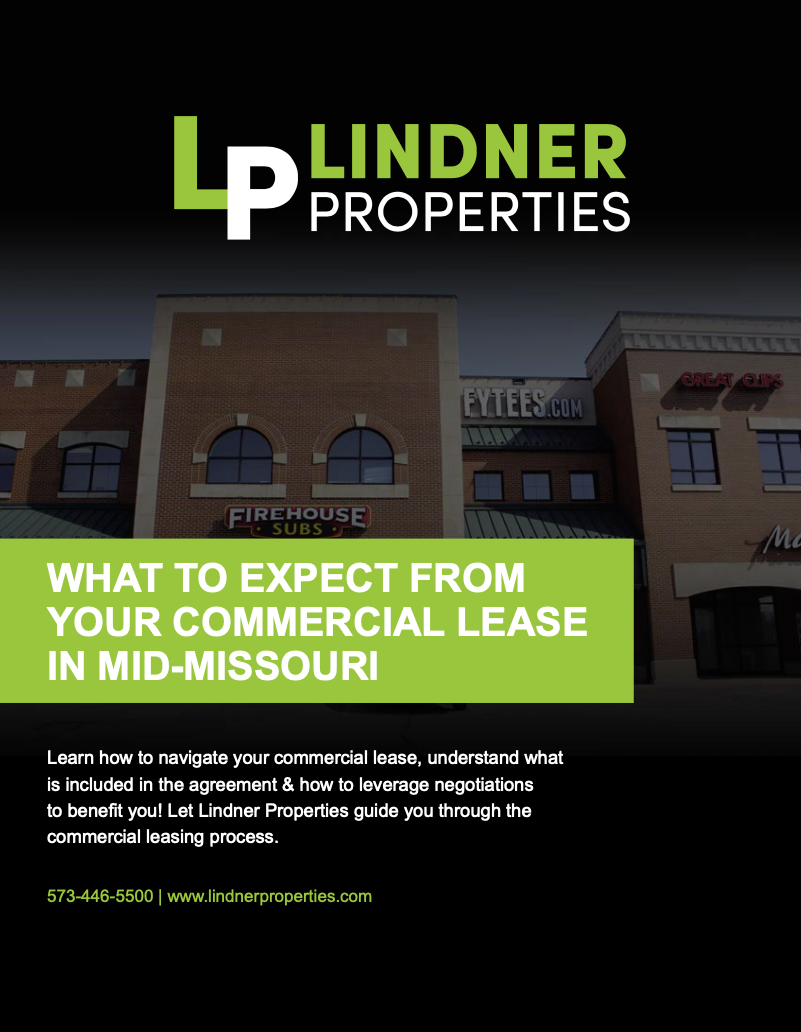 Lindner Properties ad “What to Expect from Your Commercial Lease in Mid-Missouri”